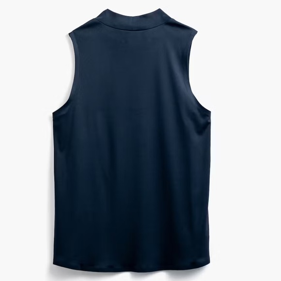 Ministry of Supply Luxe Touch mock neck Tank small NAVY NWT - Picture 4 of 7